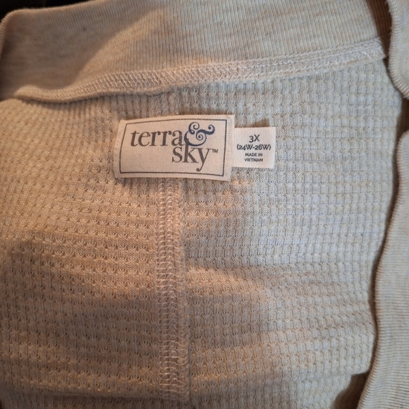 Terra & sky waffle knit thermal shirt size 3X - Picture 6 of 6